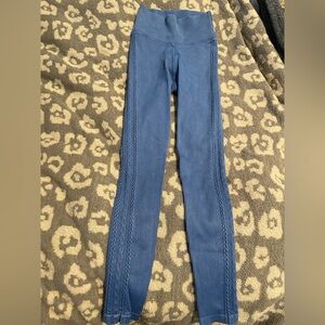 Aerie Ribbed Blue Leggings